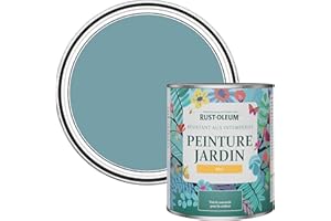 Rust-Oleum Peinture Bleue Résistante à l'humidité pour Jardins, Finition Mate - Océan 750ml