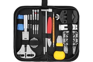 Vastar Uhrenwerkzeug Set, Uhr Batteriewechsel Werkzeug, Uhrmacherwerkzeug Set, Uhren Werkzeuge Uhrenöffner Kit, Uhren Reparatur Set mit Uhrenarmband & Uhrendeckelöffner, Uhrenwerkzeug-Set