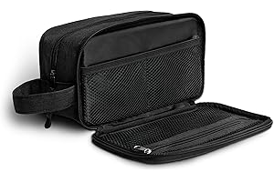 Obics® Neceser de Viaje para Hombre y Mujer 3L (pequeño) Nergo - Bolsa de Aseo y cosméticos para artículos de tocador con asa (Colgante) - Neceser Maquillaje y baño para Viajes (4 Compartimentos)