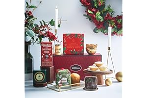 Luxury Christmas Food Gift Hamper - Gingerbread Biscuits, Mince Pies, Panettone, Christmas Pudding & More - Festive Treats, Food Gifts for Couples, Hampers & Gourmet Gifts - by Hay Hampers