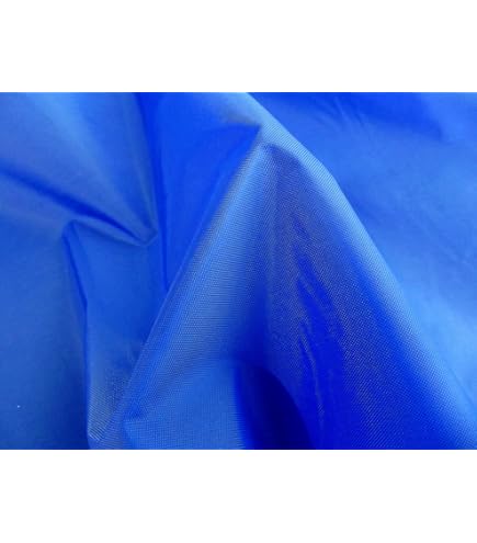 Coupon De Tissu Vinyle Mat En Coton Et Enduction Polyuréthane Bleu Piscine 1m X 1,40m I Sacres Coupons