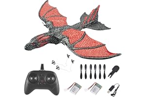 Mostop Ferngesteuertes Flugzeug,RC Flugzeug Fliegender Anfänger mit 2 Batterien & 6-Achsen Gyro Stabilizer, RTF Leicht zu Fliegender RC-Segelflugzeug for Beginners Adults Kids