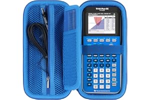 RIYADAone Duro Viaggio Caso Custodia Compatible con Texas Instruments TI-84 Plus CE-T/TI-84 Plus/TI-84 Plus CE/TI Nspire CX CAS/TI-Nspire CX II/TI-89 Titanium graphing calculator (Blu del cielo)