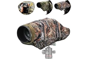 NEEWER Pokrowiec przeciwdeszczowy na aparat fotograficzny, XL, duży wodoodporny płaszcz przeciwdeszczowy, pokrowiec ochronny do aparatu Canon Sony Nikon Fujifilm DSLR aparat fotograficzny i obiektywy