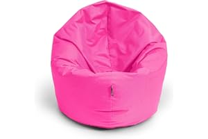 ‎BUBIBAG BuBiBag Sitzsack für Kinder und Jugendliche - Indoor und Outdoor Sitzkissen oder als Gaming Sitzsack, geliefert mit Füllung (100 cm Durchmesser, pink)