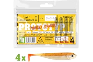 ‎LIEBLINGSKÖDER 4 Lieblingsköder Gummifische zum Zanderangeln mit Gummifisch 10 cm