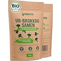 BIO Brokkoli-Sprossen Samen [500g] - Brokkoli-Samen mit über 95% Keimfähigkeit und einmalig hohem Sulforaphan-Gehalt…