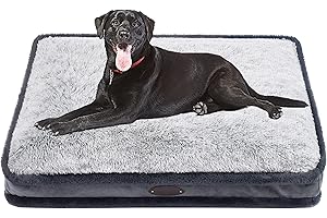 DEBANG HOME Lit pour Chien Large pour Grand Chien, lit de Chien pour Chien Moyen, lit de Petit Chien, lit de Calming, lit de Chien Anxiety Comfy Durable avec Housse Amovible Lavable (L, Gris)