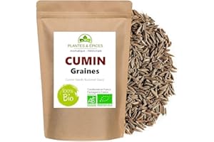 P&E Cumin Entier en graines BIO 100g - Sachet Fraîcheur Biodégradable Refermable (100g)