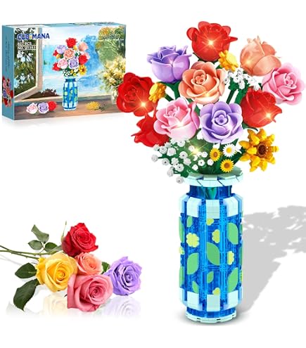 LEGO Icons 10280 Bouquet di Fiori, Piante Artificiali, Costruzione in