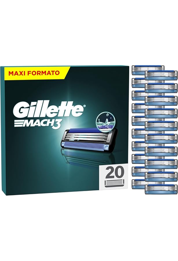 Lamette Da Barba Gillette Mach 3, Confezione Da 4 - McGrocer - Foto 5