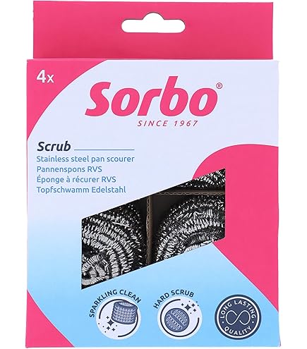 10 Spugne Professionali 90x140x34mm - Abrasivo Tabacco Fibra, Per Pulizia Superfici Dure