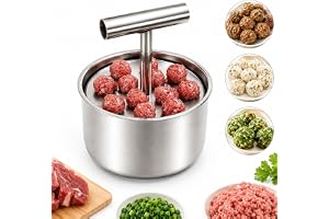Köttbulleform 304 Rostfritt Stål, Manuell Press 6/12 Hål för Hemmakök