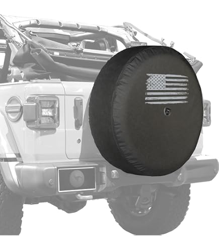 American Flag Eagle Spare Tire Cover - Dust Proof Fit For 15" Tire On RV, Trailer, SUV - View #4