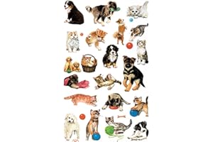 AVERY Zweckform 53487 naklejki dla dzieci psy koty 63 naklejki