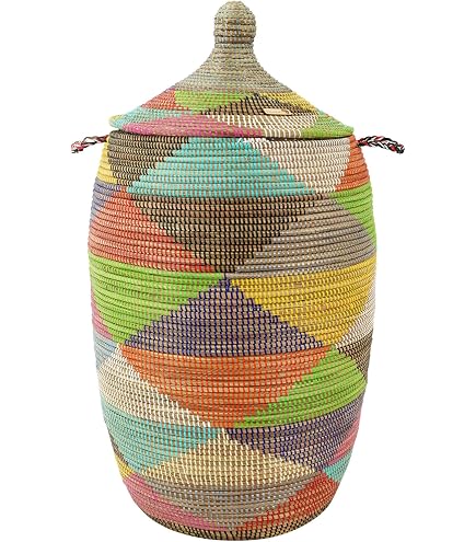 Panier De Rangement Tissé Manuel Paniers En Osier À Linge Faits À La Main Articles Divers