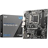 MSI PRO H610M-G WiFi Motherboard – Micro-ATX, Supports 12th/13th/14th Gen Intel Core Processors, LGA 1700 Socket, DDR5 Memory Boost 5600MHz/MAX, PCIe 4, 1G LAN, M.2 Slots, USB 3.2, Wi-Fi 6E