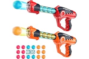 VINTOP Shooting Game Toy for Age 6, 7, 8, 9, 10+ Years Old Kids, Girls, Boys - Foam Ball Popper Air Guns & 36 Bullet Balls, Sniper Kids Gun Indoor Outdoor Yard Games, Xmas Gift Idea 6-12+ (Q7702)