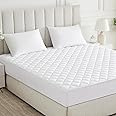 MH Home Quilted Mattress Protector King Size 30 Cm Extra Deep - Quilted Mattress Topper Anti Allergy and Breathable Fitted Mattress Pad - King(150x200+30) Cm