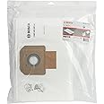 Bosch Accessories 5x Sacchetto Filtrante in Tessuto Non Tessuto, di Ricambio per GAS 35 L AFC/ SFC+/M AFC , l'Aspirazione a S