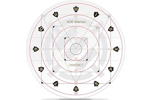 ENHANCE Spell AOE Marker per Giochi di Ruolo da Tavolo - Modello di Area di Effetto D&D Costruito per Mappe a Griglia da 1 "o Tappetini Senza Griglia - Accessori DND Perfetti per DM