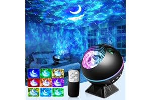 ONE FIRE Sternenhimmel Projektor Kinder Weihnachtsgeschenke Weihnachtsbeleuchtung Mädchen Geschenke, 3 in1 Mond weihnachten deko Nachtlicht Kinder, Fernbedienung Planetarium Projektor, Home decoration