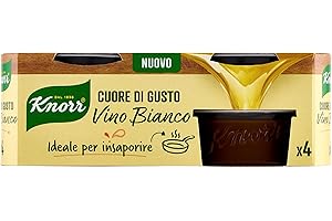 Knorr Cuore di Gusto Vino Bianco, Pronto da Sciogliere in Padella, Vegano, Senza Glutine, 4 Vaschette da 28g