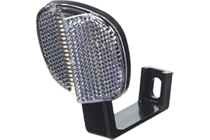 Raleigh - GDL200 - Clear Plastic Front Reflector for Bicycles with V Brake Mount