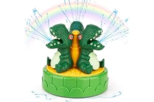 SACEMONTIC Giocattolo di Sprinkler, Giocattoli Splash Play, Irrigatore per Bambini, Outdoor Sprinkler Toy, Dino d'Acqua Sprinkler, Giocattolo Sprinkler Per Bambini, Sprinkler Giocattolo Cortile, Giardino