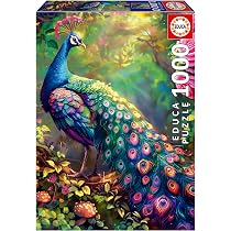 Educa "Floral Elephant" 1000 Piece Jigsaw Puzzle For Adults - 68x48 Cm, Includes Puzzle Glue, Ages 14+