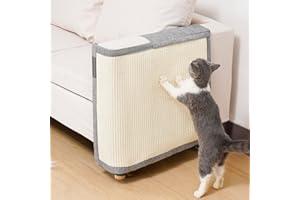 Uross Natural Sisal Cat Couch Protector Cats Scratch Furniture Protector- Sofa Protector from Cat Claws, Anti Couch Corner Sofa Protectors Furniture Scratch Guards for Cats - Left