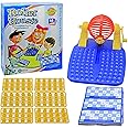BKDT Marketing Roller Housie Game Set with 48 Reusable Cards, 90 Numbered Balls, 1 Automatic Ball Dispenser Machine (Family/Kids Board Game) - Bingo Game