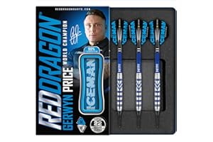 RED DRAGON Gerwyn Price 18g o 20g Softip Tungsten Darts con Voli e Albero