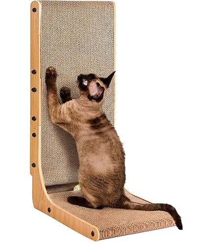 105u00b0 Cat Scratcher, Sisal Kitty Scratch Pad, L Shape
