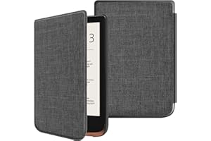 FINTIE - Funda para Lector de Libros de Pocketbook Touch Lux 5 / Touch HD 3 / Touch Lux 4 / Basic Lux 2 e-Book Reader – Carcasa Delgada con Cierre magnético y Espera/Despertador automático, Denim