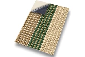 STICK & GO LTD No 10 Borders: NEW SELF ADHESIVE Dolls House Wallpaper : 1/12th scale Sheet Size : 12. 1/12” wide x 8.3/4” high (318mm x 225mm) Superior “Non see through” Semi Matt Vinyl Coverings that can be applied instantly over existing papers or directly on to any smooth surface – substantial thickness !