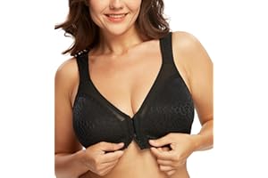 DotVol Femme Soutien-Gorge correcteur de Posture Avant sans Fil Bra Minimiseur Confortable
