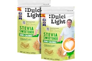 Dulcilight Stevia Pulver 400g Sötningsmedel Granulerat Steviasocker Zero | Naturlig smak | 400 g söter som 4 kg socker