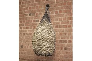 Equipride Grand Filet à Foin à Alimentation Lente avec Trous Extra Petits de 3 cm Noir