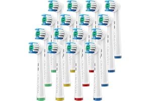 OralVista Compatibili con Testine Oral B, 16-Pack Compatibili con Testine Spazzolino Elettrico Oral-B - Alta Qualità, Pulizia Profonda