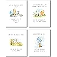 Winnie the Pooh Classic Prints - Set of 4 (8 inches x 10 inches) Wall Art Decor Photos Bedroom MATTE Finish