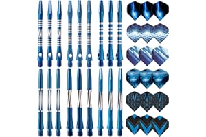 JpGdn 18/Pack Darts Shafts Metal Accessories Harrow Stems Aluminum Dart Pole Rod in Aluminum with Standard 2BA Thread