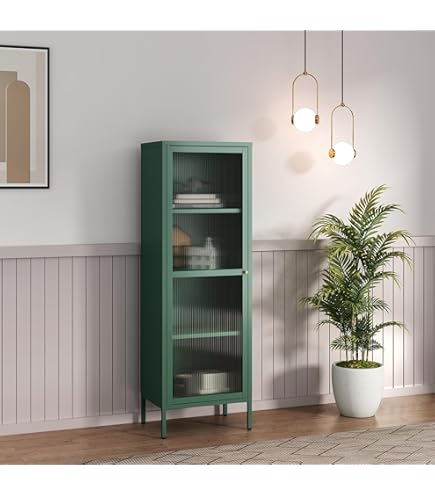 MB Muebles Bonitos | Vitrinekast voor Woonkamer Eetkamer Slaapkamer Luke V4 | Breedte 40 x Hoogte 167 x Diepte 29 cm | Melamine Wandkast | Model met Pootjes 2cm | Kleur Zwart en Wit