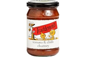 Tracklements Tomato & Chilli Chutney, an Ideal Condiment for Toast and Grilled Cheese or Partnered with Chicken Parmigiana, Vegetarian and Vegan Friendly, Gluten Free, 290g Jar