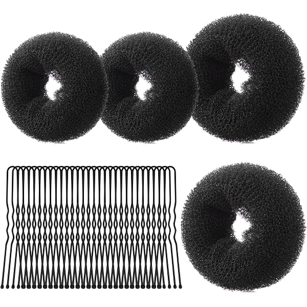 CORTNEY Donut Hair Set - 6 Haardutt Maker + 30 U-Nadeln Für Perfekte Hochsteckfrisuren