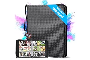 PIMDYGO Classeur Carte,Peut Contenir 1080 Cartes Avec 60 Pochette Carte Amovibles,Transparentes Pochette Carte,Classeur Carte Magic en Imperméable,Classeur Cartes un Cadeau pour les Garçons et les Filles