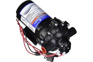 Everflo EF5500-BOX 5.5GPM 12V Bomba de diafragma-1/2 conexión FNPT, 5.5 GPM, negro