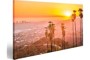 islandburner Bild Bilder auf Leinwand Griffith Park, Los Angeles, Kalifornien, USA. Wandbild, Poster, Leinwandbild MDO