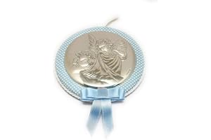 VALENTI ARGENTI CAPEZZALE MEDAGLIONE PER CULLA BIMBO COD.104912C CON PLACCHETTA IN ARGENTO
