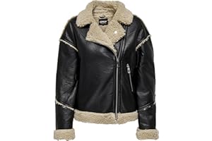 ONLY Kurtka Kobiety Onlwilma Faux Leath Sherpa Jacket Cc Otw
